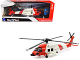 Sikorsky HH60J Jayhawk Helicopter Red and White United States Coast Guard Sky Pilot Series 1/60 Diecast Model by New Ray