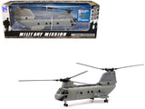 Boeing CH46 Sea Knight Helicopter Olive Drab United States Marines Military Mission Series 1/55 Diecast Model by New Ray