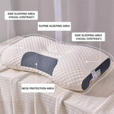 Knitted Antibacterial Cotton Massage Neck Pillow with Removable Cover