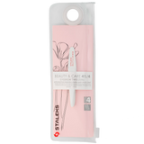 STALEKS BEAUTY & CARE 41 TYPE 4 EYEBROW TWEEZERS COMPACT SIZE SLANT WHITE TBC-41/4- STALEKS™