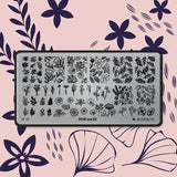 Pink Mask - Stamping Plate Botanical #47