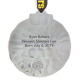 Pittsburgh Steelers Classic Round Ornament (Aluminum)