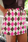 Preppy Argyle Skort