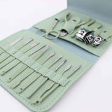 Nail Clippers Pedicure Kit – 16-Piece Grooming Set with Case