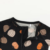 Pumpkins Black (Convertible Zip Footies)