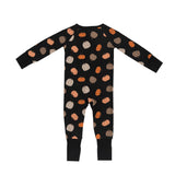 Pumpkins Black (Convertible Zip Footies)