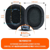 Razer Blackshark V2 Pro Earpads - WC FreeZe Cooling Gel (PRE 2023 model)