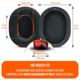Razer Blackshark V2 Pro Earpads - WC FreeZe Cooling Gel (PRE 2023 model)