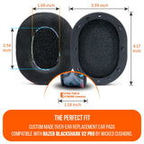 Razer Blackshark V2 Pro Earpads - WC FreeZe Cooling Gel (PRE 2023 model)