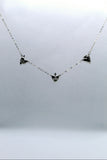 Three Hearts Silver Necklace