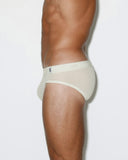 Rough Knit Low Rise Brief Bone