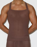 Rough Knit Tank Dutch Cocoa