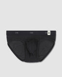 Rough Knit Low Rise Brief Black