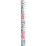 Adjustable Height Offset Handle Cane With Gel Hand Grip, Floral