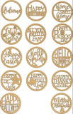 All 14 3D Interchangeable Os for Welcome to Our HOME sign