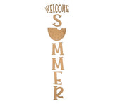 3D Welcome SUMMER Vertical Front Porch Sign Kit