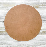 1/4" MDF Wood Round Circle