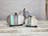 3 Unfinished Standing Shiplap Pumpkins Kit
