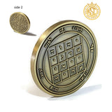 First Pentacle of Saturn Coin - 72 Names of God