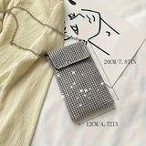 Shimmering Bling Rhinestone Crossbody Purse