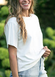 Short Sleeve White Essential Relaxed T-shirt