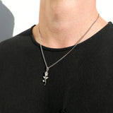 Large Rose Pendant Necklace