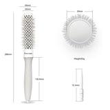 Eagle Fortress XL Ceramic + Ionic Round Hair Brush 0.98 in - Grey