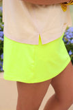 Solid Neon Yellow Skort