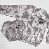 Stay Spooky Tie Dye Halloween Sweatshirt | Matching Family Halloween Outfits | Embroidered Skeleton Crewneck