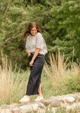 Stella Navy Maxi Denim Skirt
