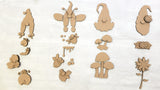 3D Happy Summer Gnome Porch Leaner DIY Unfinished Kit