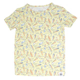 Surfboard Waves Big Kid Pajama S/S