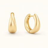 Gold Filled Teardrop Hoops