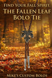 THE FALLEN LEAF BOLO TIE ~ THE ESSENCE OF AUTUMN