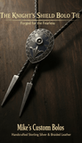THE KNIGHT'S SHIELD BOLO TIE ~ ARMOR FOR YOUR STYLE