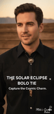 THE SOLAR ECLIPSE BOLO TIE ~ COSMIC CHARM FOR YOUR WESTERN STYLE