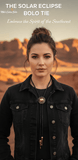 THE SOLAR ECLIPSE BOLO TIE ~ COSMIC CHARM FOR YOUR WESTERN STYLE