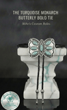 THE TURQUOISE MONARCH BUTTERFLY BOLO TIE
