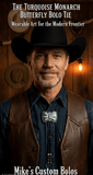THE TURQUOISE MONARCH BUTTERFLY BOLO TIE