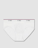 Throwback Fly Front Brief White