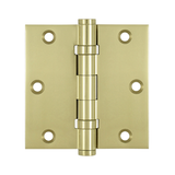 Deltana DSB35B3UNL 3.5 x 3.5 in. Square Ball Bearings Hinge Unlacquered Bright