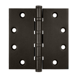 Deltana DSB45B10B 4.5 x 4.5 in. Square Ball Bearings Hinges Oil Rubbed Bronze Solid