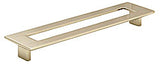 Rectangular Pull With Hole Polished Satin Nickel