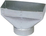 Imperial Manufacturing GV0698C 2.25 x 10 To 6 in. Galvanized Standard Register Boot