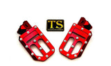 TS Custom Foot Pegs w/ Titanium Grips for Surron and Most Light E-moto