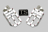TS Custom Foot Pegs w/ Titanium Grips for Surron and Most Light E-moto