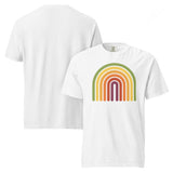Retro Rainbow Garment Dyed Heavyweight Cotton T-Shirt