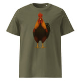 Organic Rising Sun Rooster T-Shirt
