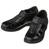 TOTO Black Braided Leather Sandals - Three Inches - G1307