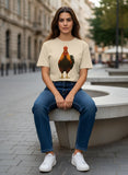 Organic Rising Sun Rooster T-Shirt